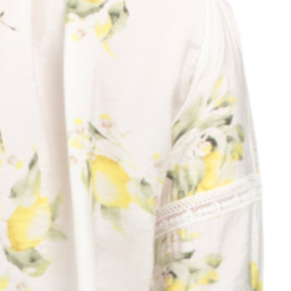 NWT Long Sleeve Lemon Print Top Size US XL - Picture 4 of 4